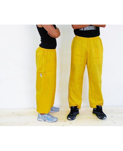 Pantalone apicoltore in tela di cotone giallo